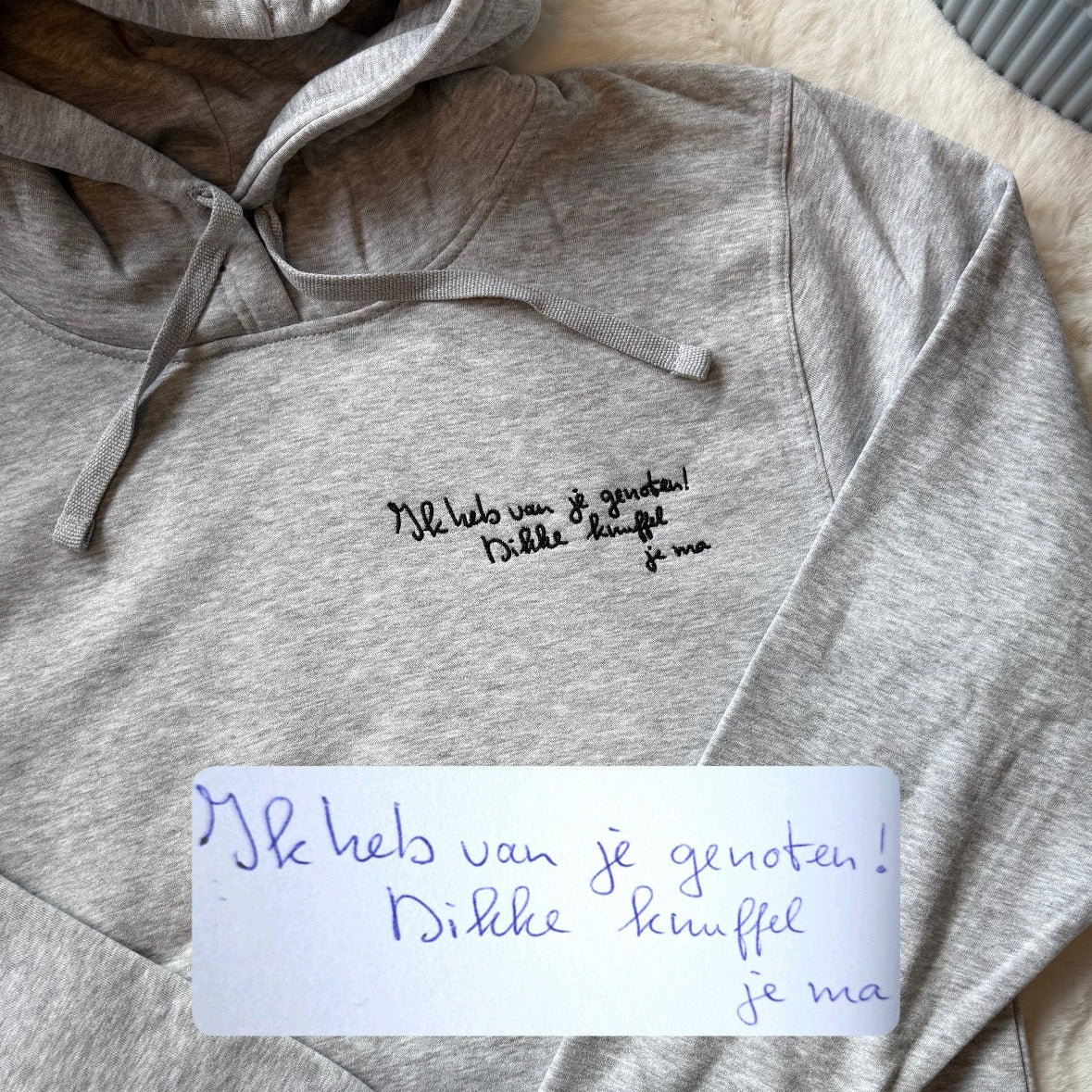 Trui handschrift tekst